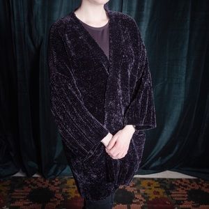 Anthropologie Moth Chenille Cocoon cardigan